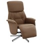 vidaXL Relaxsessel mit Fußteil Braun Stoff vidaXL Relaxsessel mit Fußteil Braun Stoff