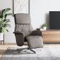 vidaXL Relaxsessel mit Fußteil Taupe Stoff vidaXL Relaxsessel mit Fußteil Taupe Stoff