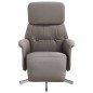 vidaXL Relaxsessel mit Fußteil Taupe Stoff vidaXL Relaxsessel mit Fußteil Taupe Stoff