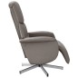 vidaXL Relaxsessel mit Fußteil Taupe Stoff vidaXL Relaxsessel mit Fußteil Taupe Stoff