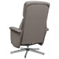 vidaXL Relaxsessel mit Fußteil Taupe Stoff vidaXL Relaxsessel mit Fußteil Taupe Stoff