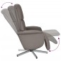 vidaXL Relaxsessel mit Fußteil Taupe Stoff vidaXL Relaxsessel mit Fußteil Taupe Stoff