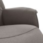 vidaXL Relaxsessel mit Fußteil Taupe Stoff vidaXL Relaxsessel mit Fußteil Taupe Stoff