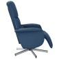 vidaXL Massagesessel mit Fußteil Blau Stoff vidaXL Massagesessel mit Fußteil Blau Stoff