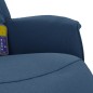 vidaXL Massagesessel mit Fußteil Blau Stoff vidaXL Massagesessel mit Fußteil Blau Stoff