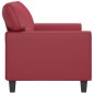 vidaXL 2-Sitzer-Sofa Weinrot 140 cm Kunstleder vidaXL 2-Sitzer-Sofa Weinrot 140 cm Kunstleder