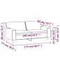 vidaXL 2-Sitzer-Sofa Weinrot 140 cm Kunstleder vidaXL 2-Sitzer-Sofa Weinrot 140 cm Kunstleder