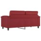 vidaXL 2-Sitzer-Sofa Weinrot 140 cm Kunstleder vidaXL 2-Sitzer-Sofa Weinrot 140 cm Kunstleder