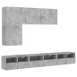 vidaXL 5-tlg. Wohnwand Betongrau Holzwerkstoff vidaXL 5-tlg. Wohnwand Betongrau Holzwerkstoff