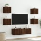 vidaXL 5-tlg. TV-Wohnwand mit LED-Leuchten Braun Eichen-Optik vidaXL 5-tlg. TV-Wohnwand mit LED-Leuchten Braun Eichen-Optik
