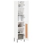 Highboard Weiß 34,5x34x180 cm Holzwerkstoff Highboard Weiß 34,5x34x180 cm Holzwerkstoff