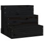 vidaXL Haustiertreppe Schwarz 40x37,5x35 cm Massivholz Kiefer vidaXL Haustiertreppe Schwarz 40x37,5x35 cm Massivholz Kiefer