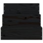 vidaXL Haustiertreppe Schwarz 40x37,5x35 cm Massivholz Kiefer vidaXL Haustiertreppe Schwarz 40x37,5x35 cm Massivholz Kiefer