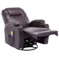 vidaXL Massage-Schaukelsessel Braun Kunstleder vidaXL Massage-Schaukelsessel Braun Kunstleder