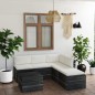 6-tlg. Garten-Sofagarnitur aus Paletten mit Kissen Kiefernholz 6-tlg. Garten-Sofagarnitur aus Paletten mit Kissen Kiefernholz