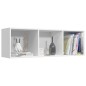 vidaXL Bücherregal/TV-Schrank Weiß 36x30x114 cm Holzwerkstoff vidaXL Bücherregal/TV-Schrank Weiß 36x30x114 cm Holzwerkstoff
