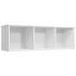 vidaXL Bücherregal/TV-Schrank Weiß 36x30x114 cm Holzwerkstoff vidaXL Bücherregal/TV-Schrank Weiß 36x30x114 cm Holzwerkstoff