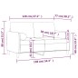 vidaXL 2-Sitzer-Sofa mit Zierkissen Dunkelgrau 120 cm Samt vidaXL 2-Sitzer-Sofa mit Zierkissen Dunkelgrau 120 cm Samt
