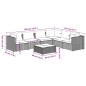 vidaXL 7-tlg. Garten-Lounge-Set mit Kissen Poly Rattan Grau vidaXL 7-tlg. Garten-Lounge-Set mit Kissen Poly Rattan Grau