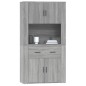 vidaXL Highboard Grau Sonoma Holzwerkstoff vidaXL Highboard Grau Sonoma Holzwerkstoff