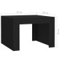 vidaXL Couchtisch Schwarz 50x50x35 cm Holzwerkstoff vidaXL Couchtisch Schwarz 50x50x35 cm Holzwerkstoff