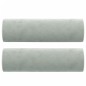 vidaXL 2-Sitzer-Sofa mit Zierkissen Hellgrau 120 cm Samt vidaXL 2-Sitzer-Sofa mit Zierkissen Hellgrau 120 cm Samt