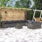vidaXL 10-tlg. Garten-Lounge-Set mit Kissen Poly Rattan Grau vidaXL 10-tlg. Garten-Lounge-Set mit Kissen Poly Rattan Grau