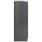 vidaXL Sideboard Hochglanz-Grau 60x35x98,5 cm Holzwerkstoff vidaXL Sideboard Hochglanz-Grau 60x35x98,5 cm Holzwerkstoff