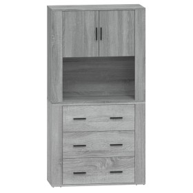 vidaXL Highboard Grau Sonoma Holzwerkstoff