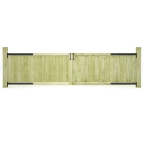 vidaXL Gartentore 2 Stk. Kiefernholz Imprägniert 300x75 cm