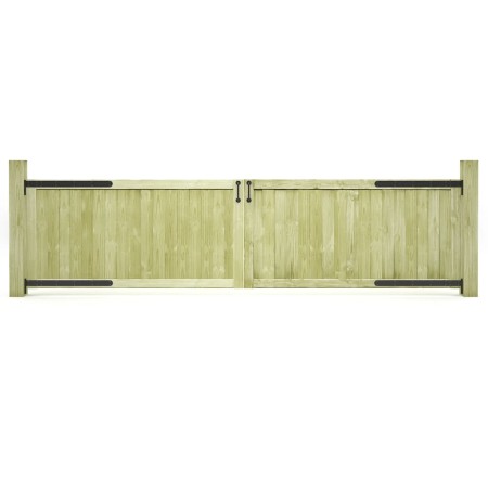 vidaXL Gartentore 2 Stk. Kiefernholz Imprägniert 300x75 cm