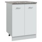 vidaXL Küchenarbeitsplatte Grau mit Granit-Struktur 60x60x2,8 cm vidaXL Küchenarbeitsplatte Grau mit Granit-Struktur 60x60x2,8 cm