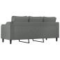 vidaXL 3-Sitzer-Sofa Dunkelgrau 180 cm Stoff vidaXL 3-Sitzer-Sofa Dunkelgrau 180 cm Stoff