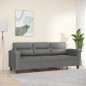 vidaXL 3-Sitzer-Sofa Dunkelgrau 180 cm Mikrofasergewebe vidaXL 3-Sitzer-Sofa Dunkelgrau 180 cm Mikrofasergewebe
