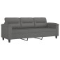vidaXL 3-Sitzer-Sofa Dunkelgrau 180 cm Mikrofasergewebe vidaXL 3-Sitzer-Sofa Dunkelgrau 180 cm Mikrofasergewebe