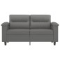 vidaXL 2-Sitzer-Sofa Dunkelgrau 120 cm Mikrofasergewebe vidaXL 2-Sitzer-Sofa Dunkelgrau 120 cm Mikrofasergewebe