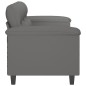 vidaXL 3-Sitzer-Sofa Dunkelgrau 180 cm Mikrofasergewebe vidaXL 3-Sitzer-Sofa Dunkelgrau 180 cm Mikrofasergewebe