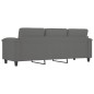 vidaXL 3-Sitzer-Sofa Dunkelgrau 180 cm Mikrofasergewebe vidaXL 3-Sitzer-Sofa Dunkelgrau 180 cm Mikrofasergewebe