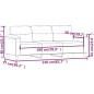 vidaXL 3-Sitzer-Sofa Dunkelgrau 180 cm Mikrofasergewebe vidaXL 3-Sitzer-Sofa Dunkelgrau 180 cm Mikrofasergewebe