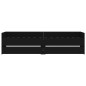 vidaXL Bettgestell mit Schubladen Schwarz 100x200 cm vidaXL Bettgestell mit Schubladen Schwarz 100x200 cm