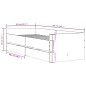 vidaXL Bettgestell mit Schubladen Schwarz 100x200 cm vidaXL Bettgestell mit Schubladen Schwarz 100x200 cm