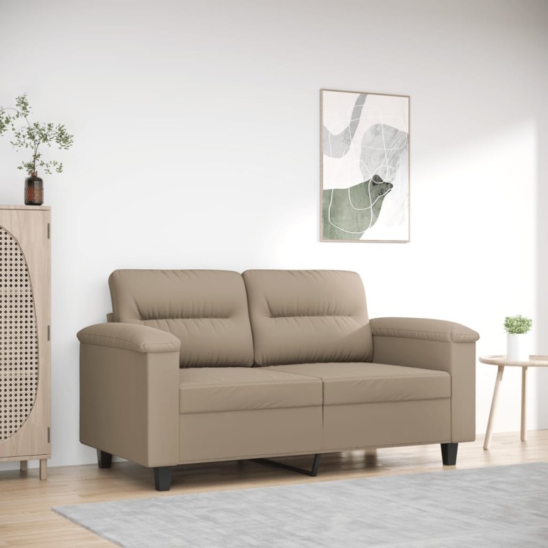 vidaXL 2-Sitzer-Sofa Taupe 120 cm Mikrofasergewebe vidaXL 2-Sitzer-Sofa Taupe 120 cm Mikrofasergewebe