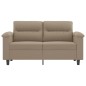 vidaXL 2-Sitzer-Sofa Taupe 120 cm Mikrofasergewebe vidaXL 2-Sitzer-Sofa Taupe 120 cm Mikrofasergewebe