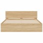 vidaXL Bettgestell mit Kopfteil Sonoma-Eiche 150x200 cm vidaXL Bettgestell mit Kopfteil Sonoma-Eiche 150x200 cm