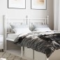vidaXL Kopfteil Metall Weiß 140 cm vidaXL Kopfteil Metall Weiß 140 cm