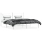 vidaXL Bettgestell mit Kopfteil Metall Weiß 180x200 cm vidaXL Bettgestell mit Kopfteil Metall Weiß 180x200 cm