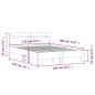 vidaXL Bettgestell mit Kopfteil Grau Sonoma 135x190 cm Holzwerkstoff vidaXL Bettgestell mit Kopfteil Grau Sonoma 135x190 cm Holzwerkstoff