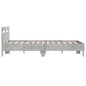 vidaXL Bettgestell mit Kopfteil Betongrau 135x190 cm Holzwerkstoff vidaXL Bettgestell mit Kopfteil Betongrau 135x190 cm Holzwerkstoff