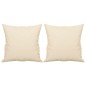 vidaXL 3-Sitzer-Sofa mit Kissen Beige 180 cm Mikrofasergewebe vidaXL 3-Sitzer-Sofa mit Kissen Beige 180 cm Mikrofasergewebe