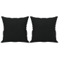 vidaXL 2-Sitzer-Sofa mit Kissen Schwarz 120 cm Mikrofasergewebe vidaXL 2-Sitzer-Sofa mit Kissen Schwarz 120 cm Mikrofasergewebe